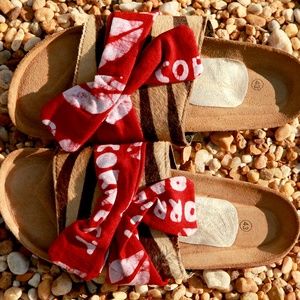 Handmade Women’s African Print Flip-flops